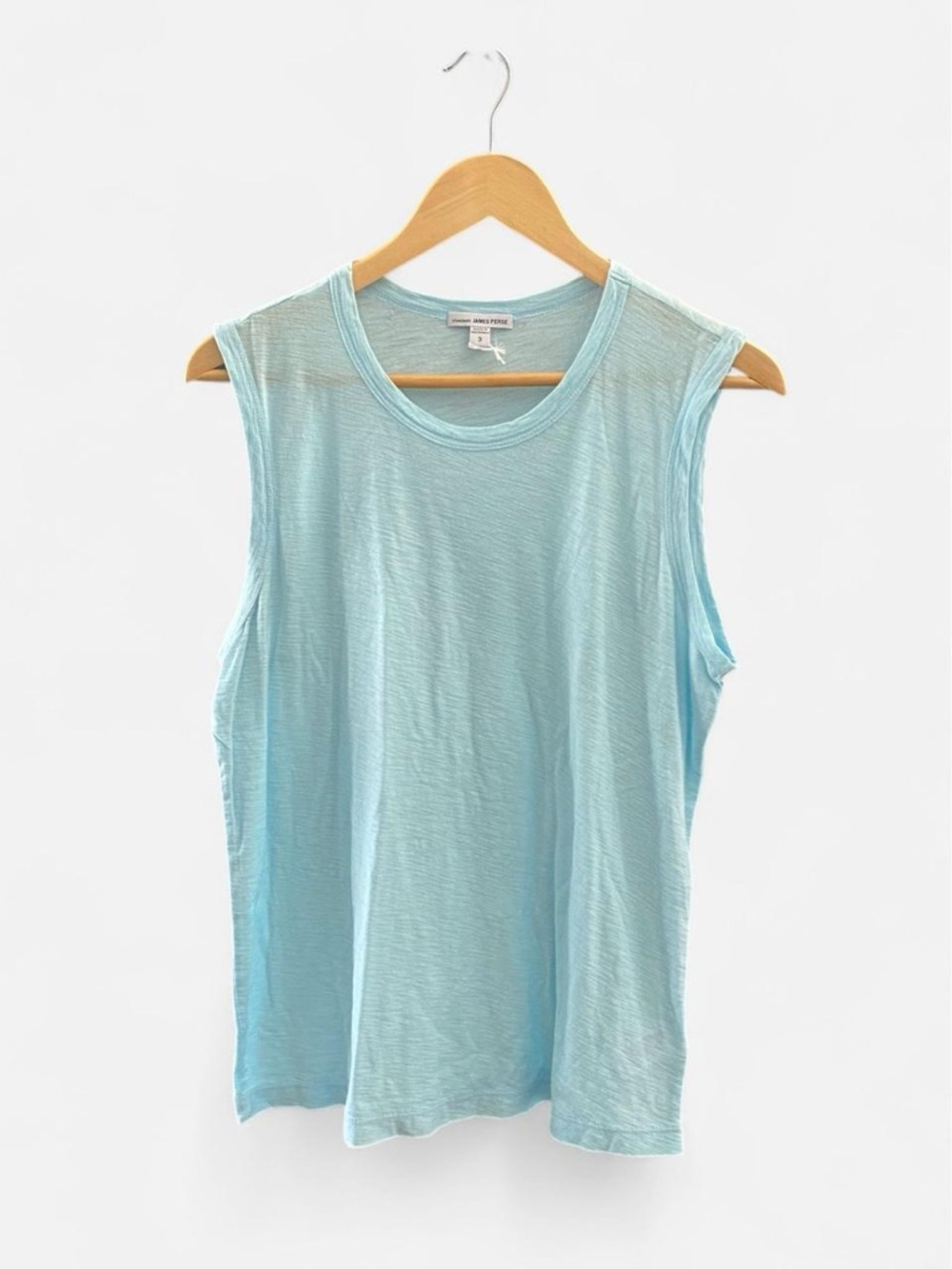 NWOT James Perse Pale Blue Slub Sleeveless Tank Top